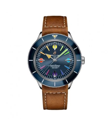 Breitling Superocean Heritage '57 Stainless Steel Blue Rainbow Calf Pin Replica Watch A103702A1C1X1 Breitling Superocean Heritage '57 Stainless Steel Blue Rainbow Calf Pin Replica Watch A103702A1C1X1
