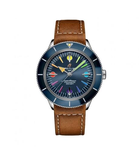 Breitling Superocean Heritage '57 Stainless Steel Blue Rainbow Calf Folding Replica Watch A103702A1C1X2 Breitling Superocean Heritage '57 Stainless Steel Blue Rainbow Calf Folding Replica Watch A103702A1C1X2