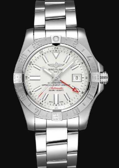 Replica Breitling Avenger II GMT Stainless Steel - Silver Watch A32390111G1A1