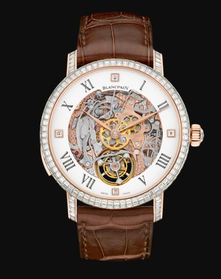 Blancpain Le Brassus Carrousel Repetition Minutes Red Gold / Diamond Replica Watch 0233-6232A-55B