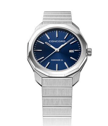 Replica Concord Women Mariner SL Quartz Watch with Blue Dial 0320525