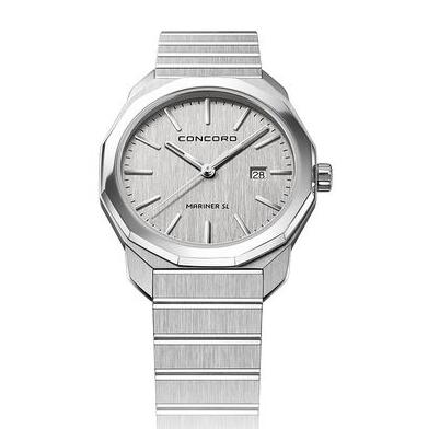 Replica Concord Women Mariner SL Quartz Watch with Silver Dial 0320526