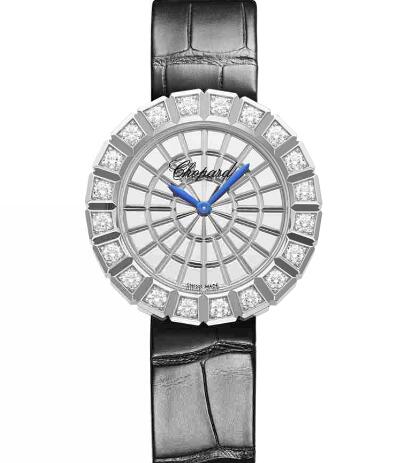 Chopard Ice Cube Replica Watch ICE CUBE 36 MM QUARTZ WHITE GOLD DIAMONDS 134015-1001