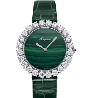 Chopard Replica Watch L’HEURE DU DIAMANT ROUND MEDIUM MEDIUM AUTOMATIC WHITE GOLD DIAMONDS 13A419-1001