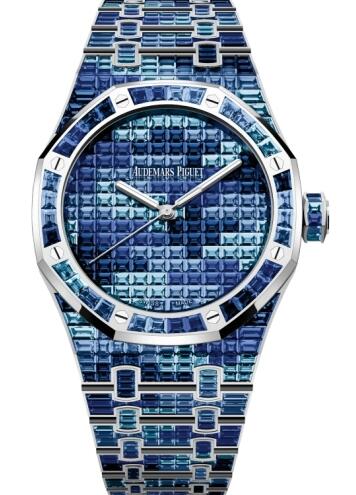 Audemars Piguet Royal Oak Self-Winding 41 Blue Camouflage Replica Watch 15514BC.YY.1284BC.04