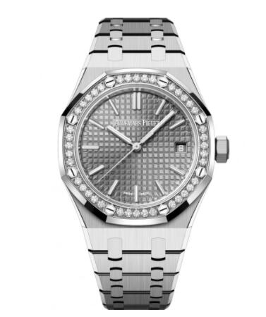 2022 Audemars Piguet Royal Oak Selfwinding 37 Stainless Steel - Diamond Blue Replica Watch 15551ST.ZZ.1356ST.03