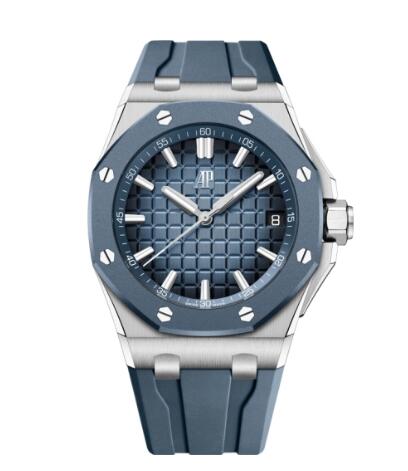 Audemars Piguet Royal Oak Offshore Selfwinding Titanium Rubber Blue Replica Watch 15605SK.OO.A350CA.01