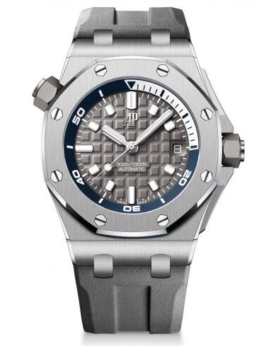 Audemars Piguet Royal Oak Offshore Diver Stainless Steel / Grey Replica Watch 15720ST.OO.A009CA.01