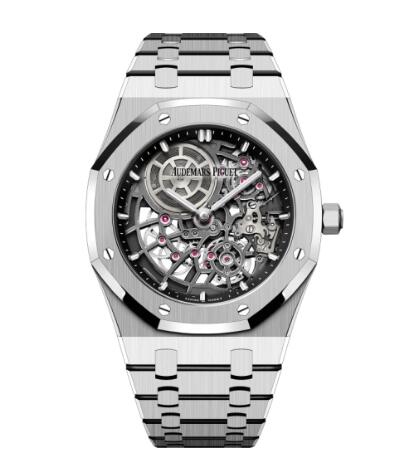 Audemars Piguet Royal Oak Extra-Thin Openworked White Gold Replica Watch 16204BC.OO.1240BC.01