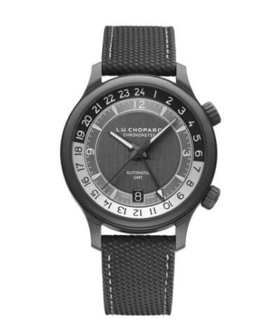 Chopard L.U.C Replica Watch L.U.C GMT ONE BLACK 42 MM AUTOMATIC CERAMISED TITANIUM 168579-3004