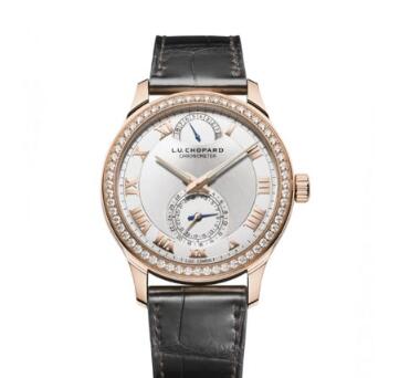 Chopard L.U.C Watch Replica Review L.U.C QUATTRO 43 MM MANUAL ROSE GOLD DIAMONDS 171926-5001