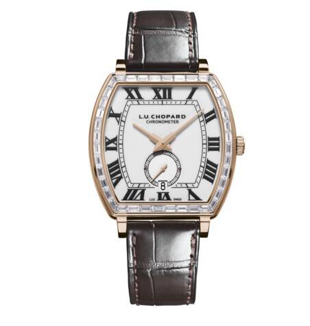 Replica Chopard L.U.C HERITAGE GRAND CRU AUTOMATIC ROSE GOLD DIAMONDS Watch 172296-5001