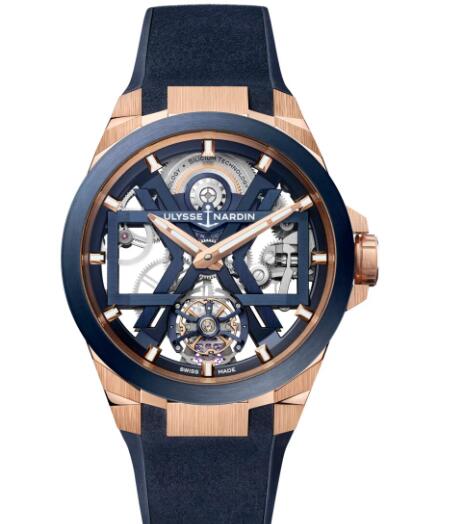 Ulysse Nardin Blast Tourbillon Blue & Gold Replica Watch 1725-400-3A/3A