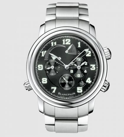 Replica Blancpain Léman Réveil GMT Stainless Steel / Black / Bracelet Watch 2041-1130M-71