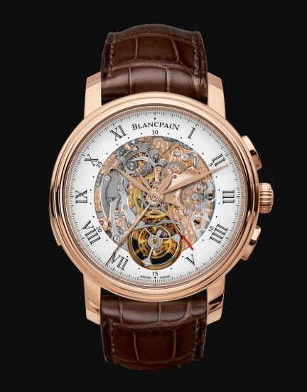 Blancpain Le Brassus Carrousel Répétition MInutes Chronographe Flyback Red Gold Replica Watch 2358-3631-55B