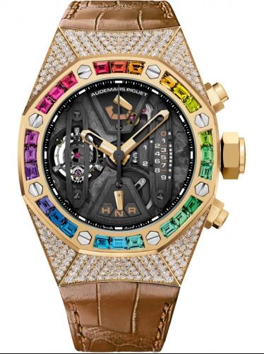 Replica Audemars Piguet Royal Oak Concept Tourbillon Chronograph Yellow Gold Rainbow Watch 26235BA.YY.D502CR.01 Replica Audemars Piguet Royal Oak Concept Tourbillon Chronograph Yellow Gold Rainbow Watch 26235BA.YY.D502CR.01