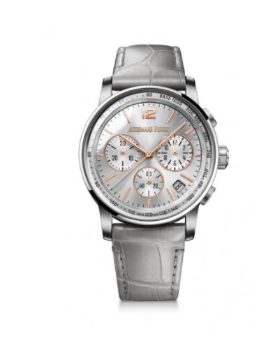 Audemars Piguet CODE 11.59 Chronograph Selfwinding White Gold Rose Gold Silver Replica Watch 26393CR.00.A009CR.01