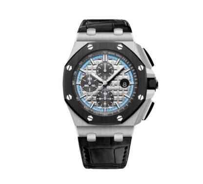 Audemars Piguet Royal Oak Offshore 44 White Gold Ceramic Japan Replica Watch 26417CN.OO.A002CR.01