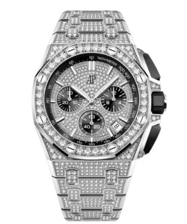 2022 Audemars Piguet Royal Oak Offshore 43 White Gold - Diamond Diamond Bracelet Replica Watch 26423BC.ZZ.2100BC.01