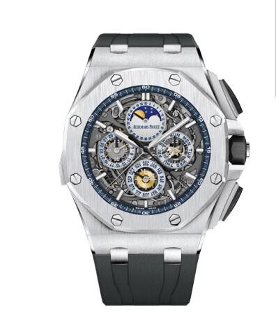 Replica Audemars Piguet Royal Oak OffShore Grande Complication White Gold Skeleton Watch 26571BC.OO.A002CA.01