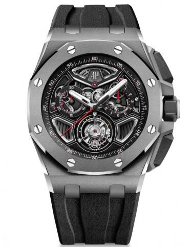 Replica Audemars Piguet Royal Oak Offshore Selfwinding Flying Tourbillon Chronograph 26622TI.GG.D002CA.01 Watch