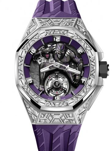 Audemars Piguet Royal Oak Concept Black Panther Flying Tourbillon White Gold Replica Watch 26623BC.GG.D077CA.01 Audemars Piguet Royal Oak Concept Black Panther Flying Tourbillon White Gold Replica Watch 26623BC.GG.D077CA.01