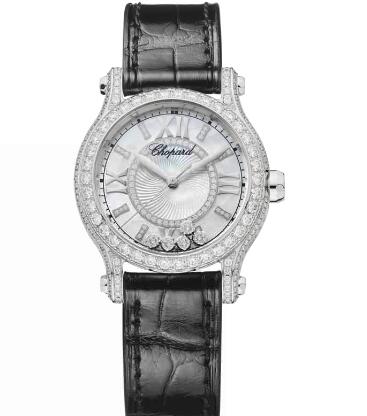 Chopard Happy Sport Watch Cheap Price 30 MM AUTOMATIC WHITE GOLD DIAMONDS 274302-1003