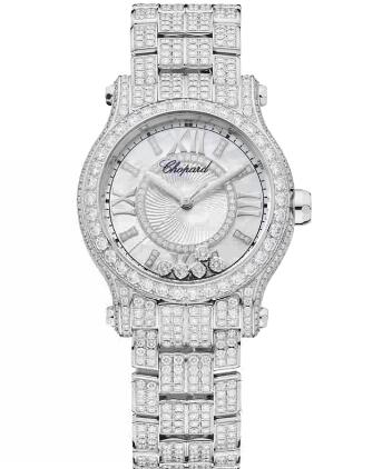 Chopard Happy Sport Watch Cheap Price 30 MM AUTOMATIC WHITE GOLD DIAMONDS 274302-1004