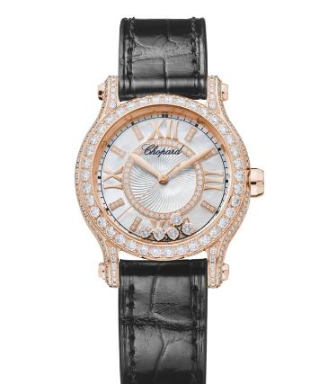 Chopard Happy Sport Watch Cheap Price 30 MM AUTOMATIC ROSE GOLD DIAMONDS 274302-5003