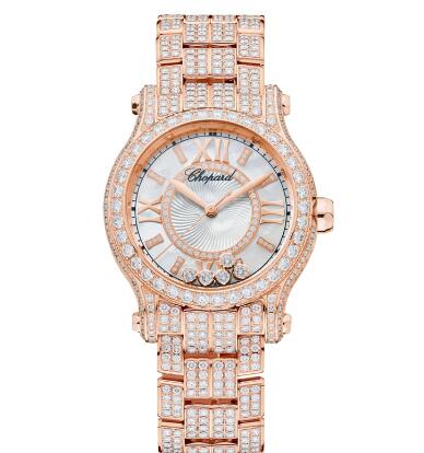 Chopard Happy Sport Watch Cheap Price 30 MM AUTOMATIC ROSE GOLD DIAMONDS 274302-5004