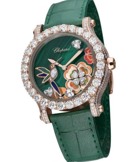 2022 Chopard Happy Sport Métiers d’Art Hummingbird Edition Replica Watch 274425-5002