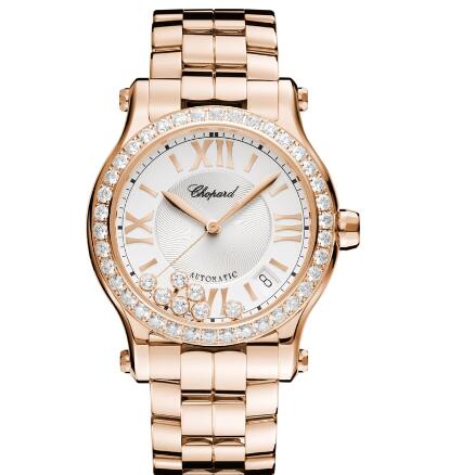 Chopard Happy Sport Watch Cheap Price 36 MM AUTOMATIC ROSE GOLD DIAMONDS 274808-5004