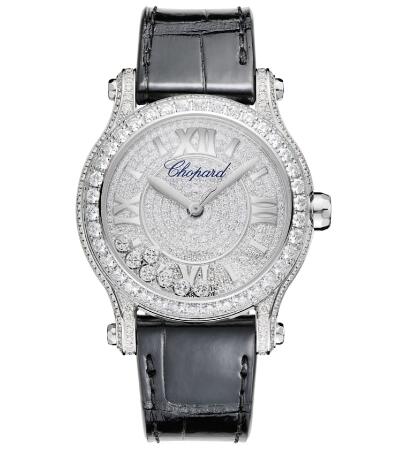 Chopard Happy Sport Joaillerie Watch Cheap Price 36 MM AUTOMATIC WHITE GOLD DIAMONDS 274891-1001