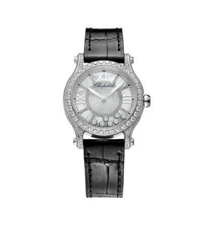 Replica Chopard HAPPY SPORT 36 MM AUTOMATIC WHITE GOLD DIAMONDS Watch 274891-1008