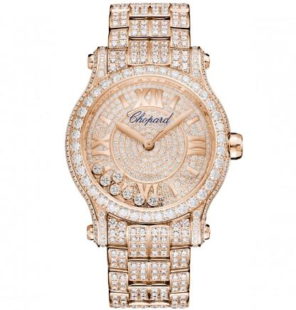 Chopard Happy Sport Joaillerie Watch Cheap Price 36 MM AUTOMATIC ROSE GOLD DIAMONDS 274891-5002