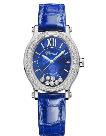 Chopard Happy Sport Oval Watch Cheap Price 31 X 29 MM AUTOMATIC WHITE GOLD DIAMONDS 275362-1001