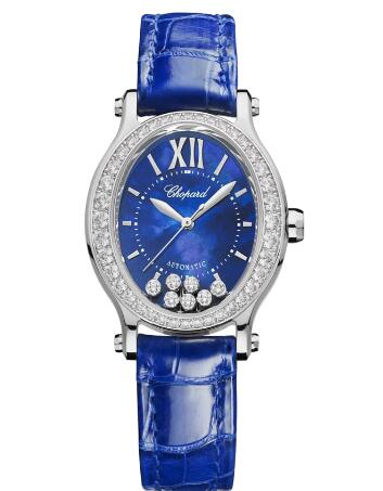 Chopard Happy Sport Oval Watch Cheap Price 31 X 29 MM AUTOMATIC WHITE GOLD DIAMONDS 275362-1001