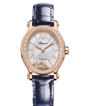 Chopard Happy Sport Oval Watch Cheap Price 31 X 29 MM AUTOMATIC ROSE GOLD DIAMONDS 275362-5002