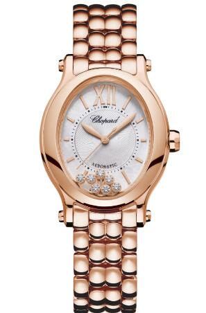 Chopard Happy Sport Oval Watch Cheap Price 31 X 29 MM AUTOMATIC ROSE GOLD DIAMONDS 275362-5004