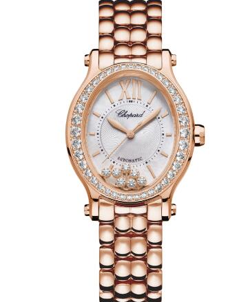 Chopard Happy Sport Oval Watch Cheap Price 31 X 29 MM AUTOMATIC ROSE GOLD DIAMONDS 275362-5005