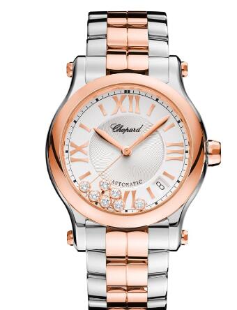 Chopard Happy Sport Watch Cheap Price 36 MM AUTOMATIC ROSE GOLD STAINLESS STEEL DIAMONDS 278559-6002