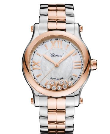 Chopard Happy Sport Watch Cheap Price 36 MM AUTOMATIC ROSE GOLD STAINLESS STEEL DIAMONDS 278559-6009