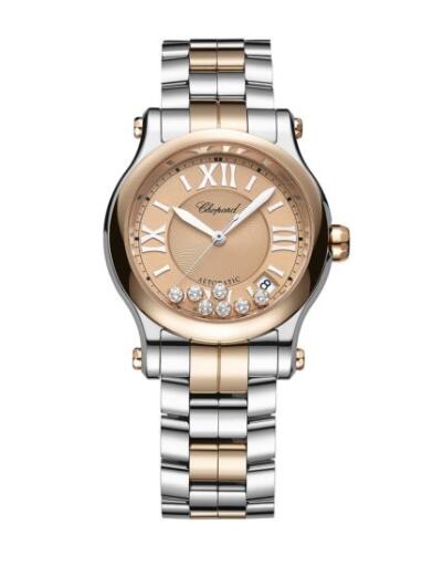 Replica Chopard Happy Sport Watch 36 MM AUTOMATIC ROSE GOLD STAINLESS STEEL DIAMONDS 278559-6019