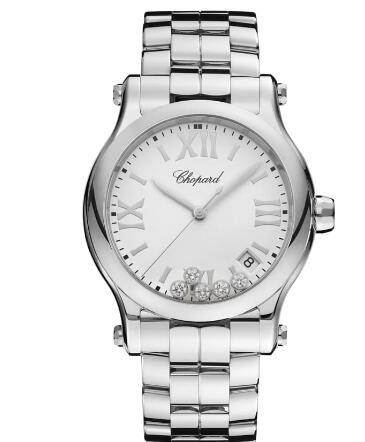 Chopard Happy Sport Watch Cheap Price 36 MM QUARTZ STAINLESS STEEL DIAMONDS 278582-3002