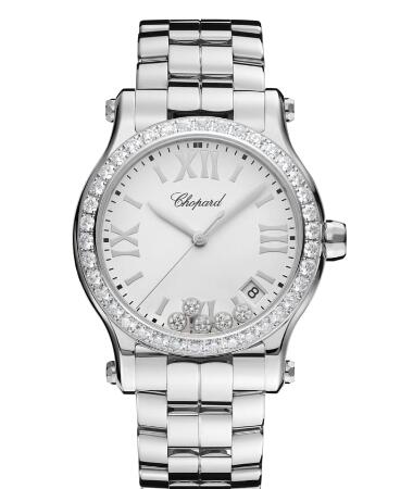 Chopard Happy Sport Watch Cheap Price 36 MM QUARTZ STAINLESS STEEL DIAMONDS278582-3004