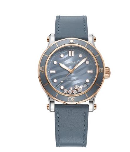 Replica Chopard Watch HAPPY OCEAN 40 MM AUTOMATIC ROSE GOLD STAINLESS STEEL DIAMONDS 278587-6001