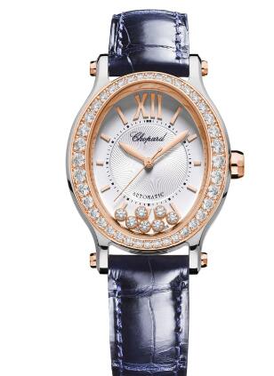 Chopard Happy Sport Oval Watch Cheap Price 31 X 29 MM AUTOMATIC GOLD ROSE STAINLESS STEEL DIAMONDS 278602-6003