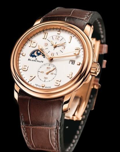 Blancpain Léman Time Zone Replica Watch 2860-3642-53B Red gold