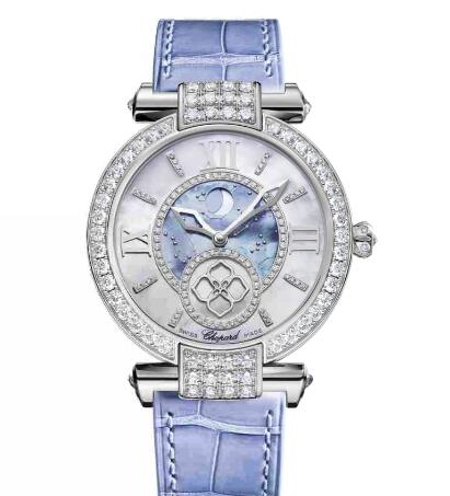 Chopard Imperiale Moonphase Watches for sale Review Replica 36 MM AUTOMATIC WHITE GOLD DIAMONDS 384246-1001