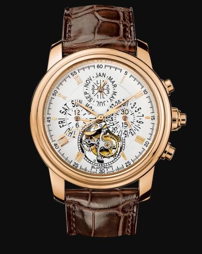 Blancpain Le Brassus Tourbillon Quantième Perpetuél Chronographe Flyback à Rattrapante Red Gold Replica Watch 4289Q-3642-55B